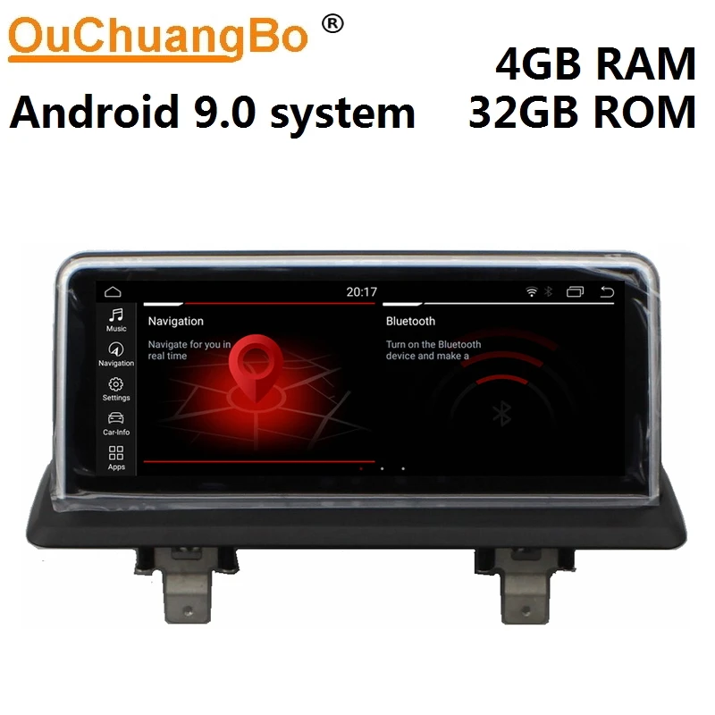 Медиаплеер Ouchuangbo радио gps для E87 2005 2012 с зеркальным соединением android 9 0 6 ядер 4 Гб + 32