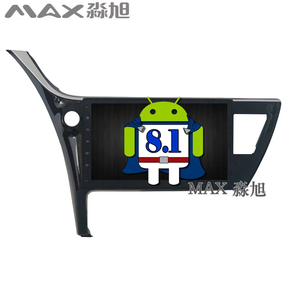 Навигационная система MAX GPS Android 8.1.0 для автомобиля Toyota Corolla 2017 с DVD-плеером, радио RDS, Bluetooth для звонков и музыки, 4G WiFi, управление на кнопках на руле, бесплатными картами.