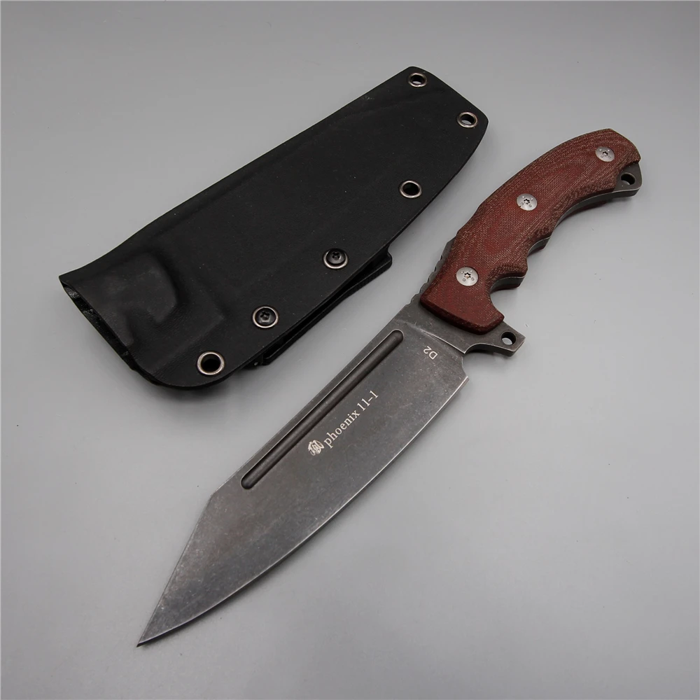 Лучший настоящий Охотничий Тактический d2 лезвие фиксированный большой нож для