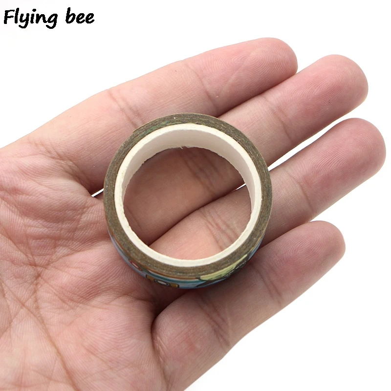 Flyingbee 15 мм X 5 м Tonari no Totoro Милая Бумага васи клейкая лента DIY Скрапбукинг наклейка этикетка маскирующая лента X0286