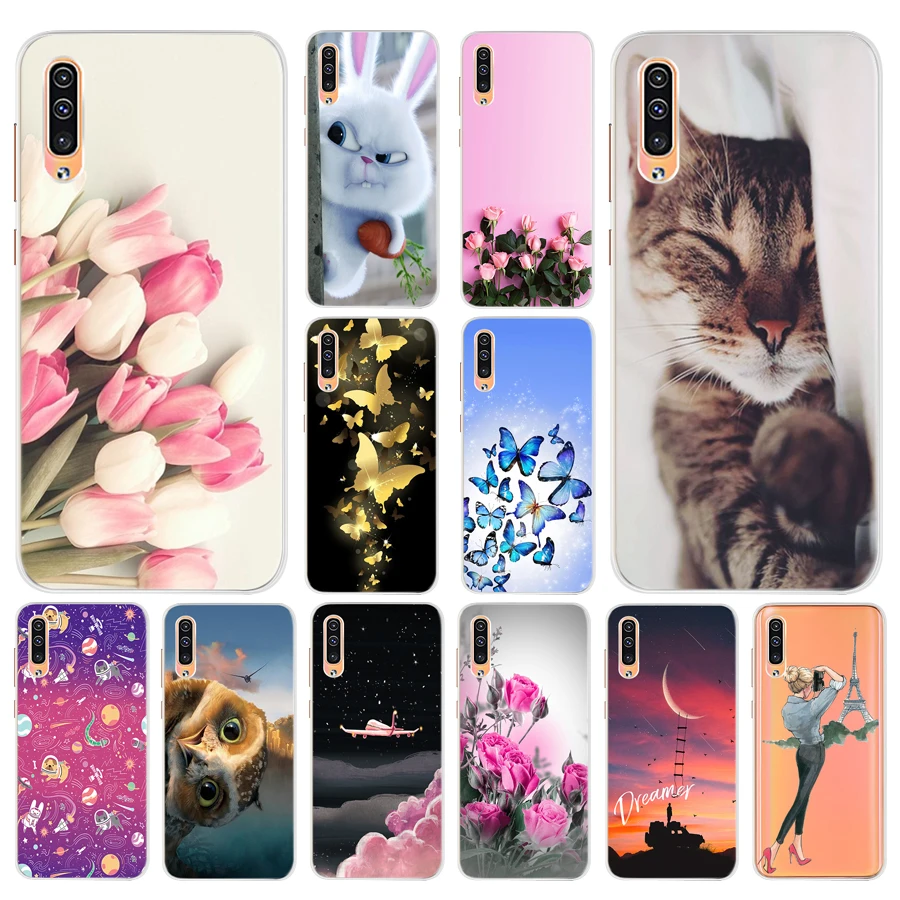 Case For Samsung Galaxy a50 a505f A7 2018 A750f Soft Silicone Cover Coque Protector Phone Bumper |