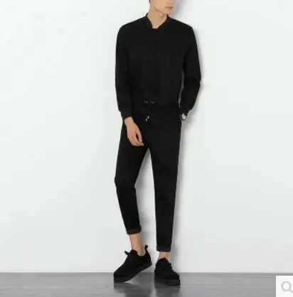 2017 новая мужская одежда модные мужские повседневные Рабочие Комбинезоны Штаны