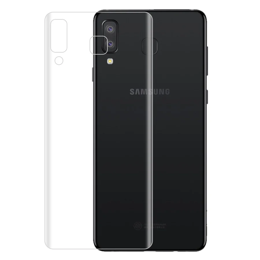 Передний + мягкая накладка на заднюю панель из пленка для samsung Galaxy A7 Экран полная