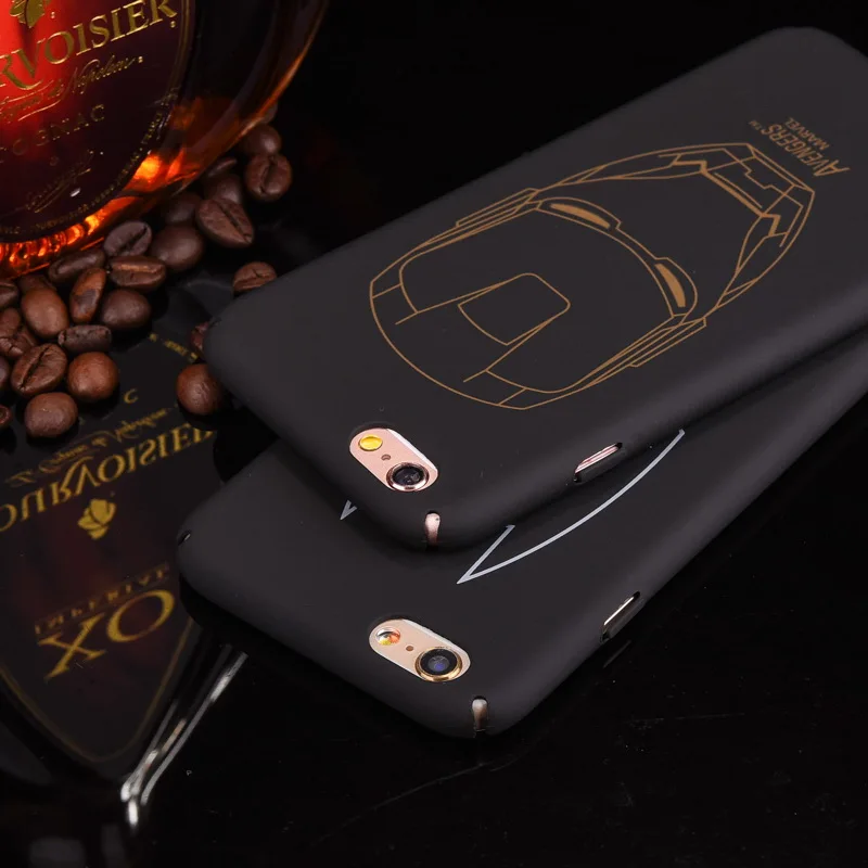 Новый чехол для iphone11 Pro 6plus простой железный человек Бэтмен Жесткий ПК телефона