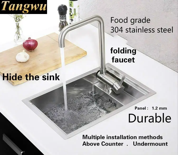 Бесплатная доставка Высококачественная кухонная ручная раковина для квартиры