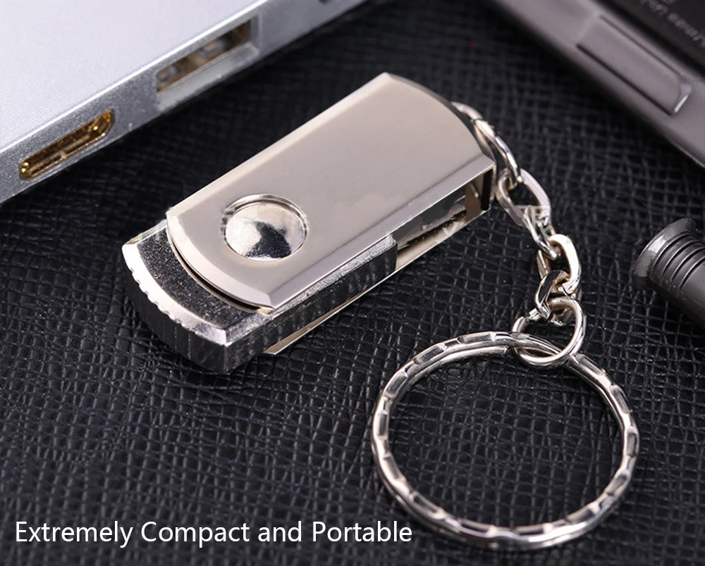 32GB USB2.0 карта памяти металлический вращающийся USB флеш-накопитель U диск с флеш-картой брелок USB флеш-накопители