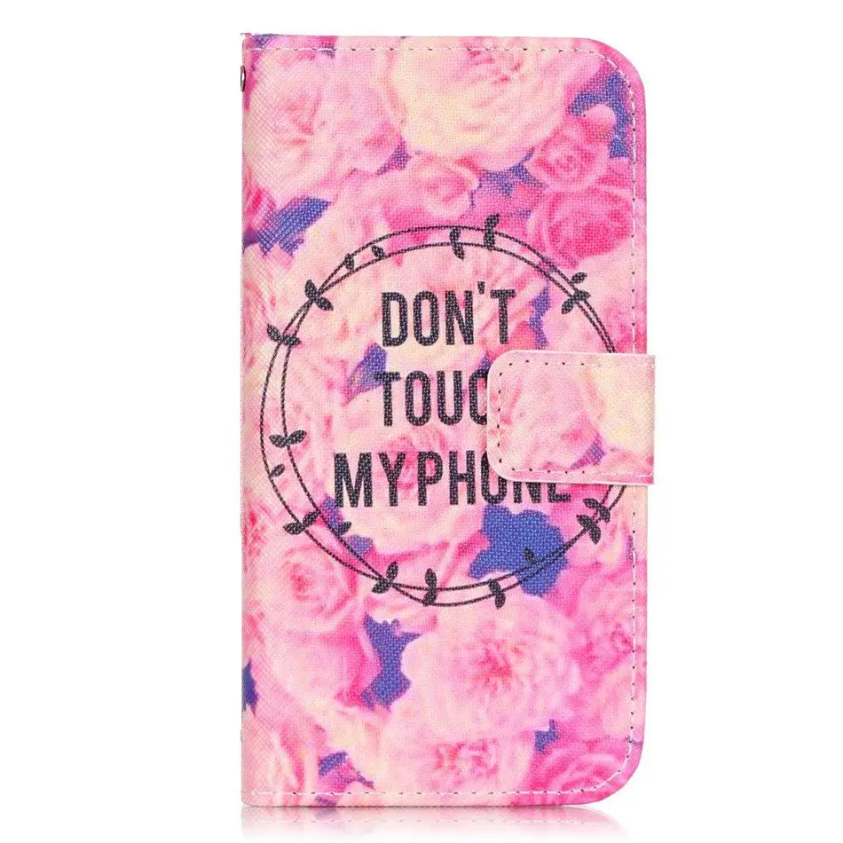 Flower Ocean Модный чехол для iPhone 7, 8, 6, 6S Plus, 5, 5S, SE, 4, 4S, Капа, скелет, цветы, лотос, слоны, подставка, кошелек, карман для карт, чехол, E03Z - Цвет: Flower Ocean