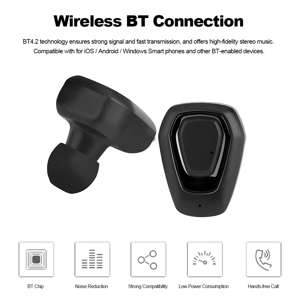 A7 наушники вкладыши TWS с незаметные стерео музыка Bluetooth гарнитуры True Беспроводной