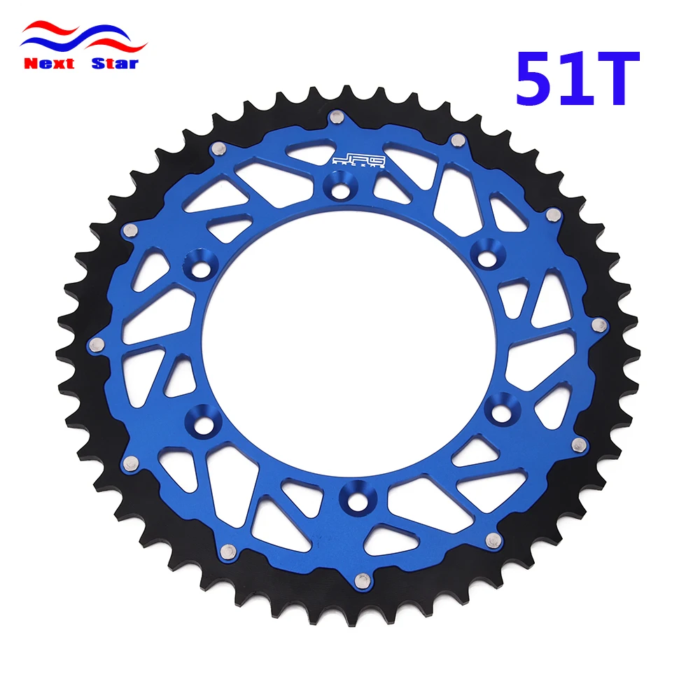 Задняя звездочка цепи мотоцикла для YAMAHA YZF WRF YZ125 WR250F TTR230 WR250R 250X YZ250 YZ250F WR400F WR426F YZ426F