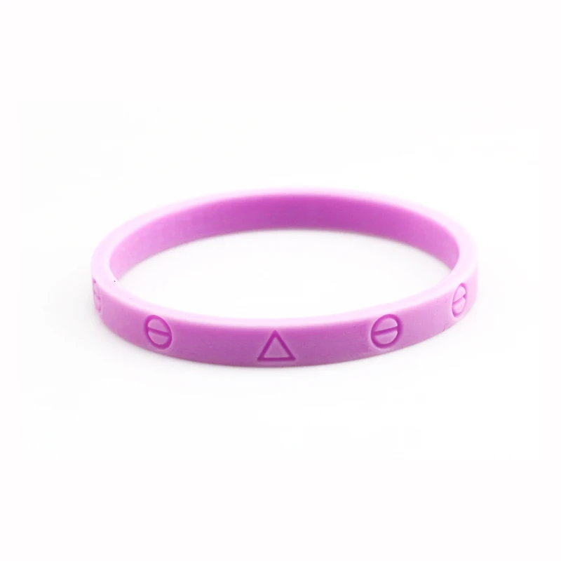 185mm-Purple Бренд tide, браслет Unluxury Love is not a luxury love, ювелирные изделия, силиконовый браслет,, браслеты - Окраска металла: 185mm-Purple
