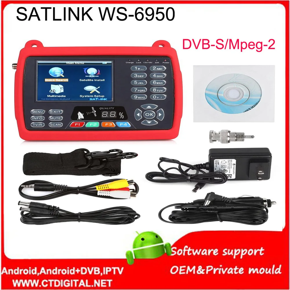 Ws 6950 sat finder dvb s Satlink WS6950 3 5 &quotSd mpeg2 спутниковый измеритель сигнала satlink WS 6950|signal
