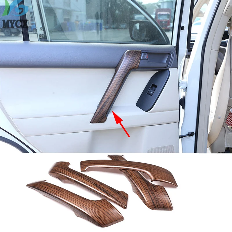 4 шт. отделка для дверной ручки из сосновой древесины Toyota Land Cruiser Prado FJ150 150 2010 2018