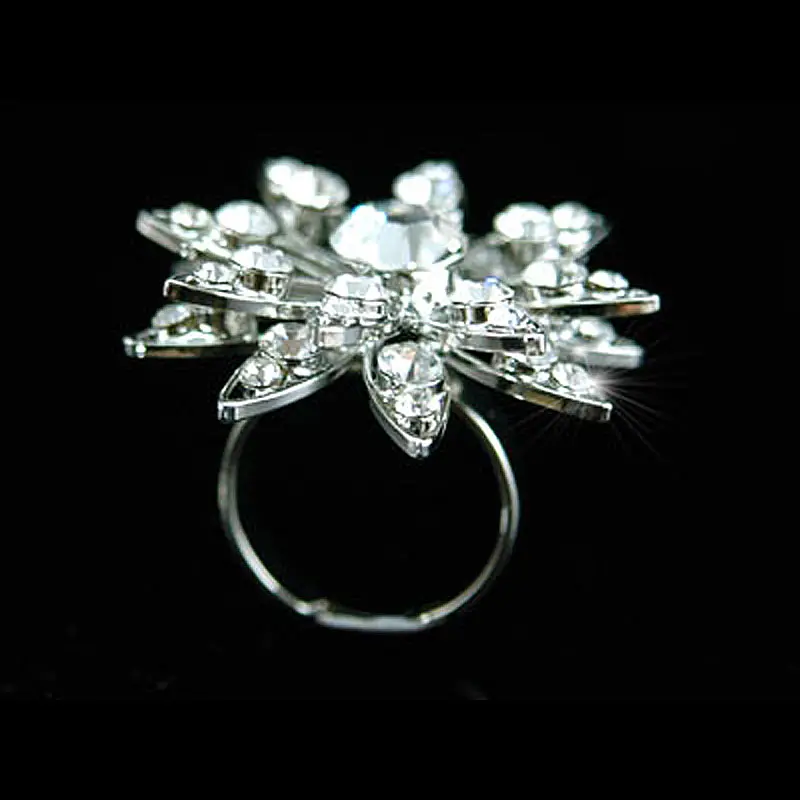 Кольцо с австрийским кристаллом CSR040 в виде павлина и звезды|austrian crystal|flower ringring
