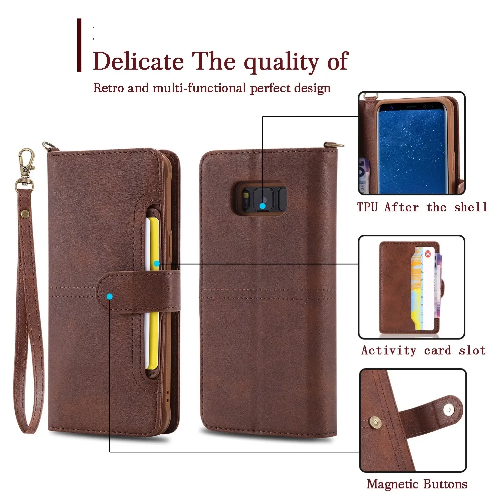 Чехол книжка для Samsung Galaxy S8 S20 Plus Note 20 Ultra S9 кожаный|case ultra|case for samsungcase plus |