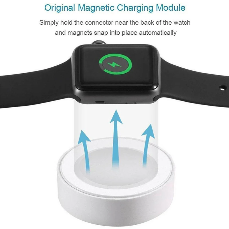 Магнитный Беспроводной Зарядное устройство для наручных часов Apple Watch 1/2/3/4 Qi
