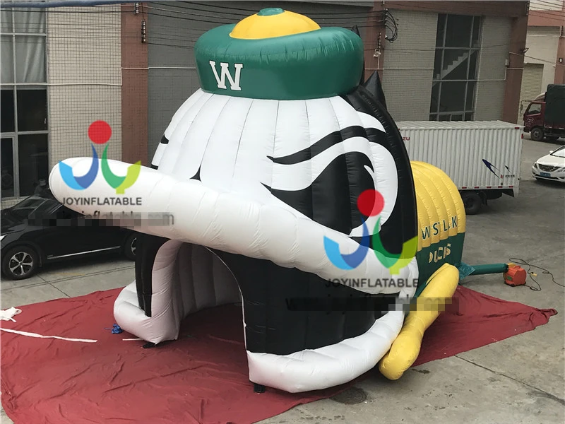 Открытый большой надувной туннель с головой утки для рекламы гигантский