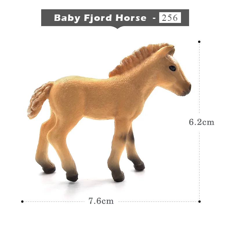 Baby Fjord Horse Моделирование животных модель лошади фигурки детей домашний декор Фея Украшения Сада аксессуары фигурка подарок для детей игрушка - Цвет: Baby Fjord Horse