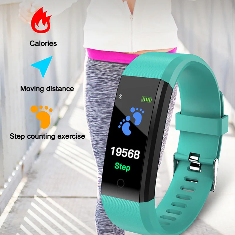 Bluetooth Smart Bracelet Watch Heart Rate Blood Pressure Monitor Sport Tracking Wristband | Электроника