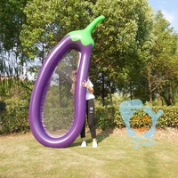 260cm 102inches giant swimming float inflatable eggplant mesh pool floats inflatable float mattress water toys fun raft