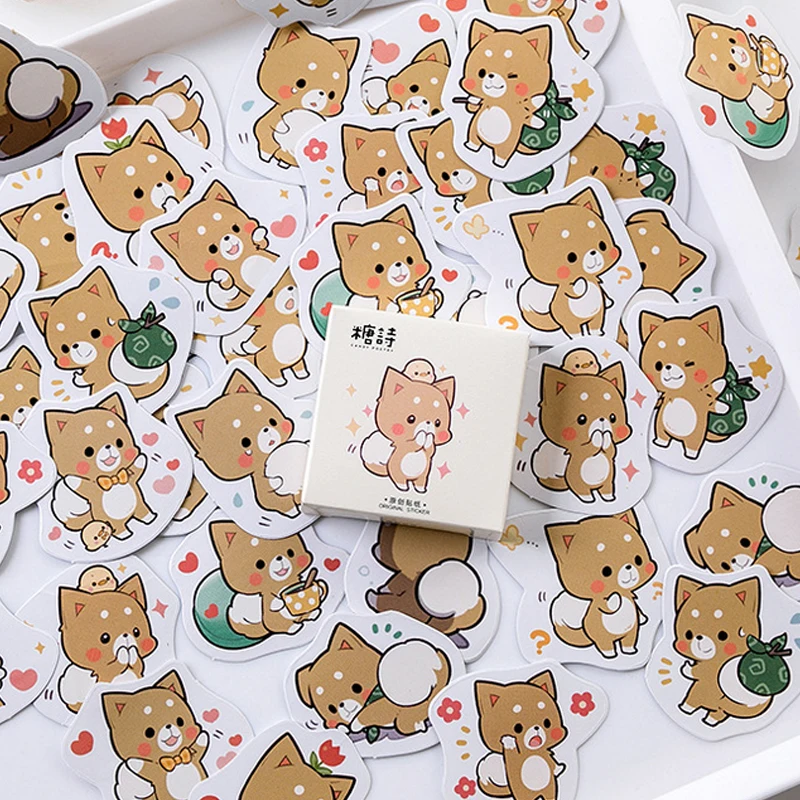 45 шт./кор. Косплей Shiba Лисья Секретная служба (inu Декор наклейки в виде мультяшных