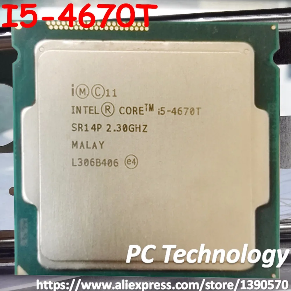 Оригинальный процессор Intel core I5 4670T CPU 2 30 GHz 6M 45W 22nm LGA1150 четырехъядерный для