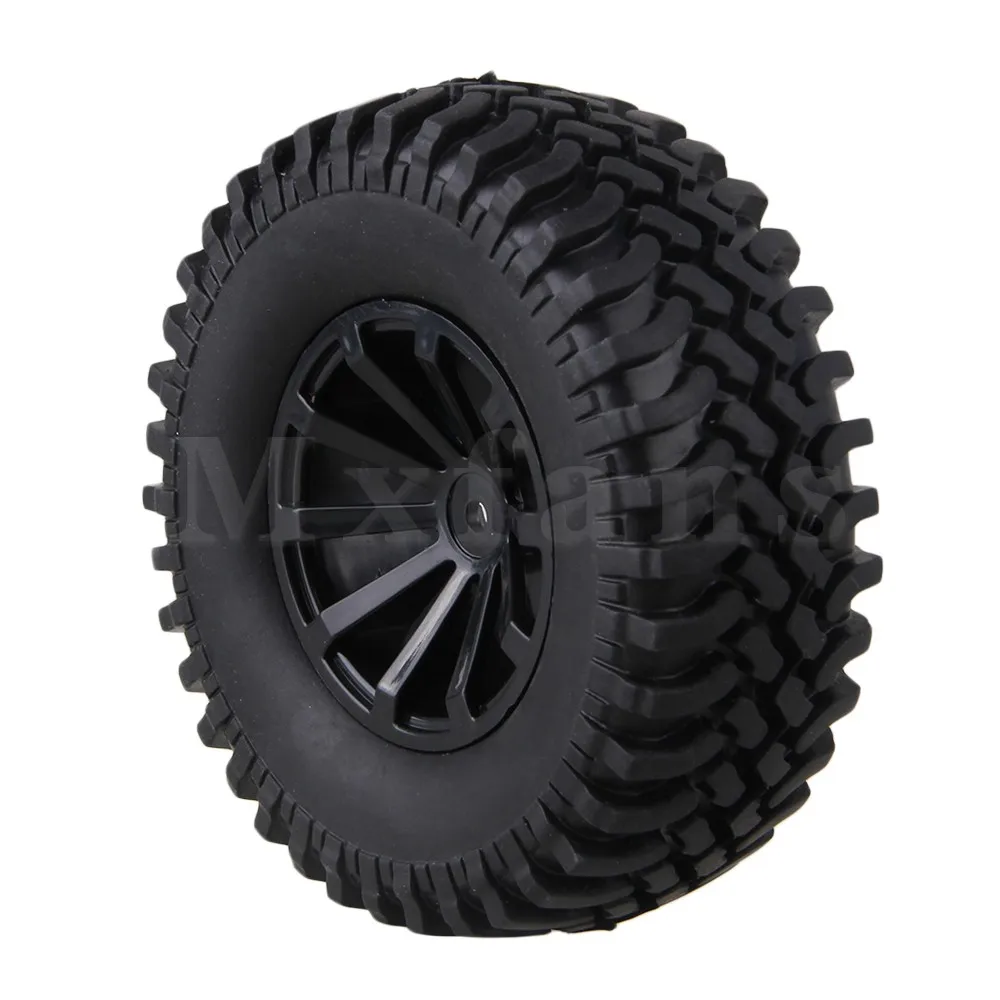 Mxfans 4xRC1:10 гусеничная резиновая шина 100 мм OD + белый вогнутый 10-спицевой обод колеса