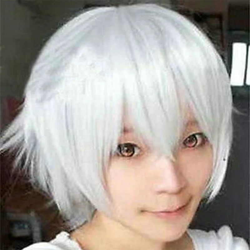Парики Tokyo Ghoul Kaneki Ken парик для мужчин и женщин прямые Серебристые серые черные