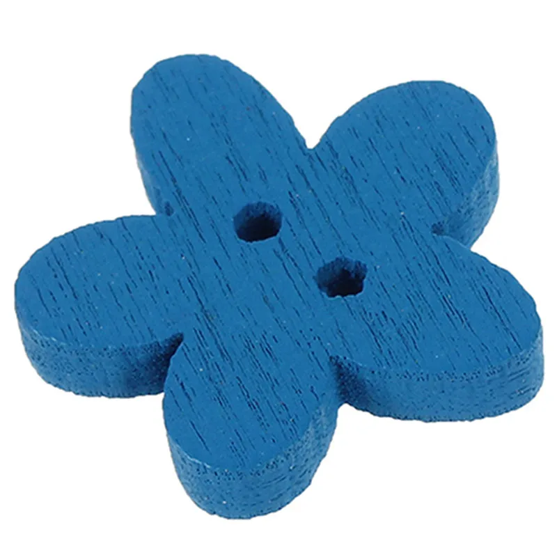 100 шт. 2 отверстия в форме цветка сливы деревянные пуговицы для пришивания