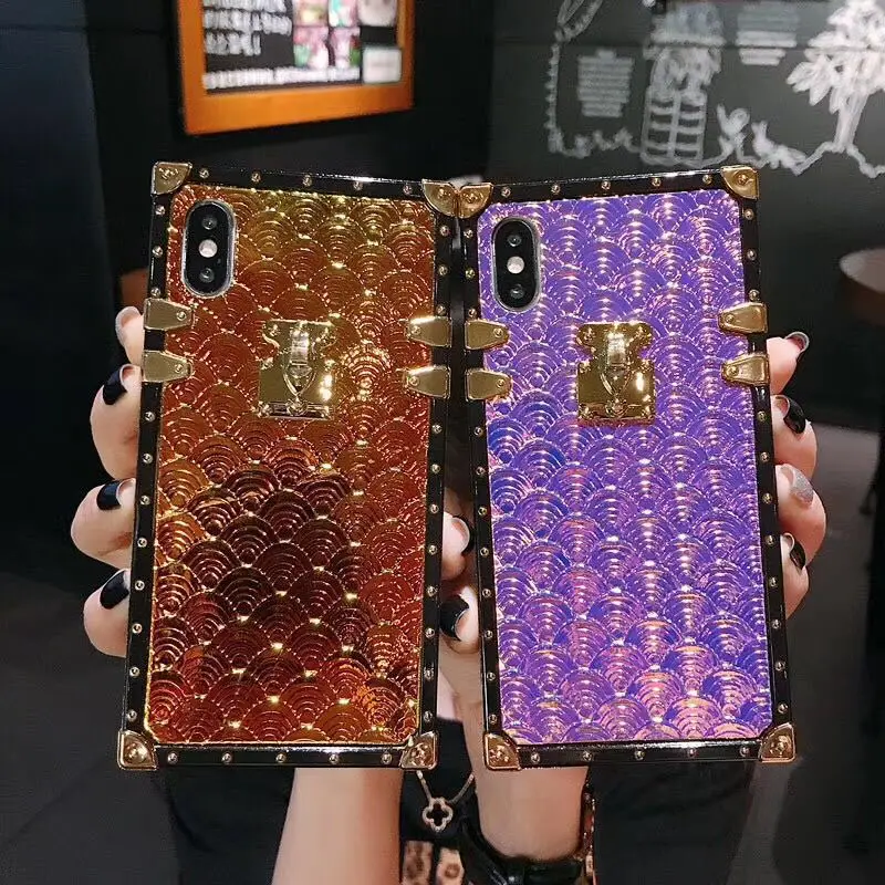Роскошный дизайнерский квадратный Телефон чехол для iPhone 6 s чехлы I Phone X XS MAX XR 8 7 Plus