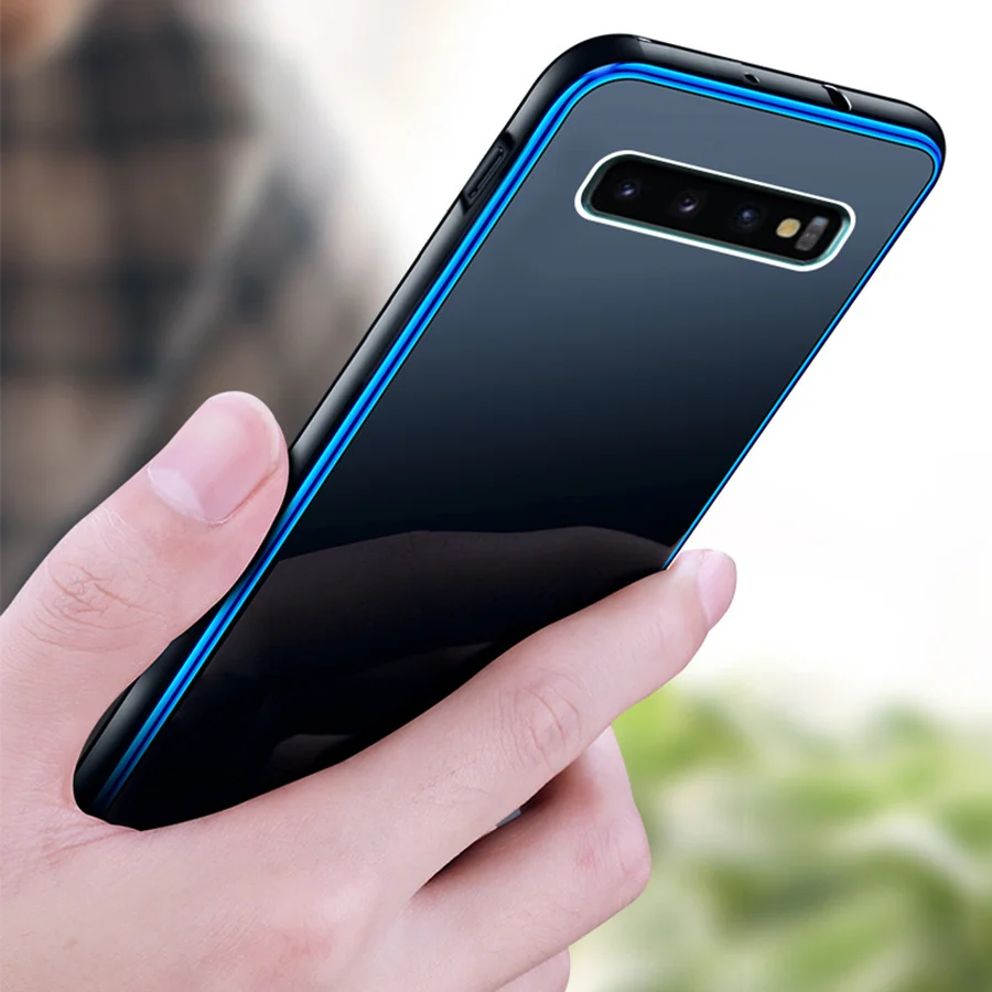 Металлический защитный чехол-бампер для samsung Galaxy S10 роскошный оригинальный