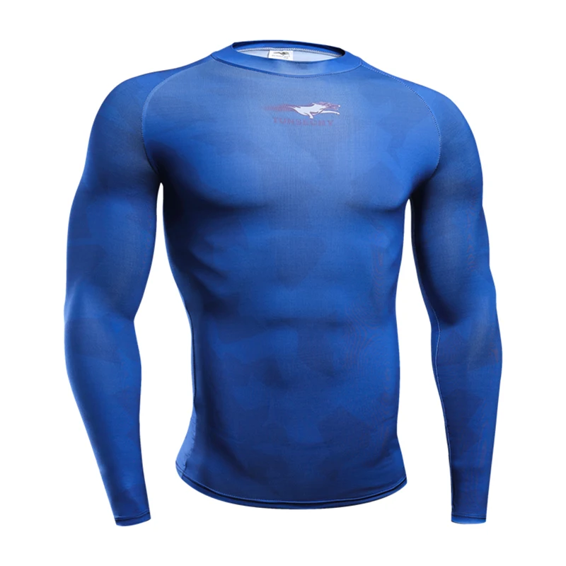 Mavic Мышцы Мужчины Сжатия Натянутой Кожи Рубашка С Длинными Рукавами Велосипедные