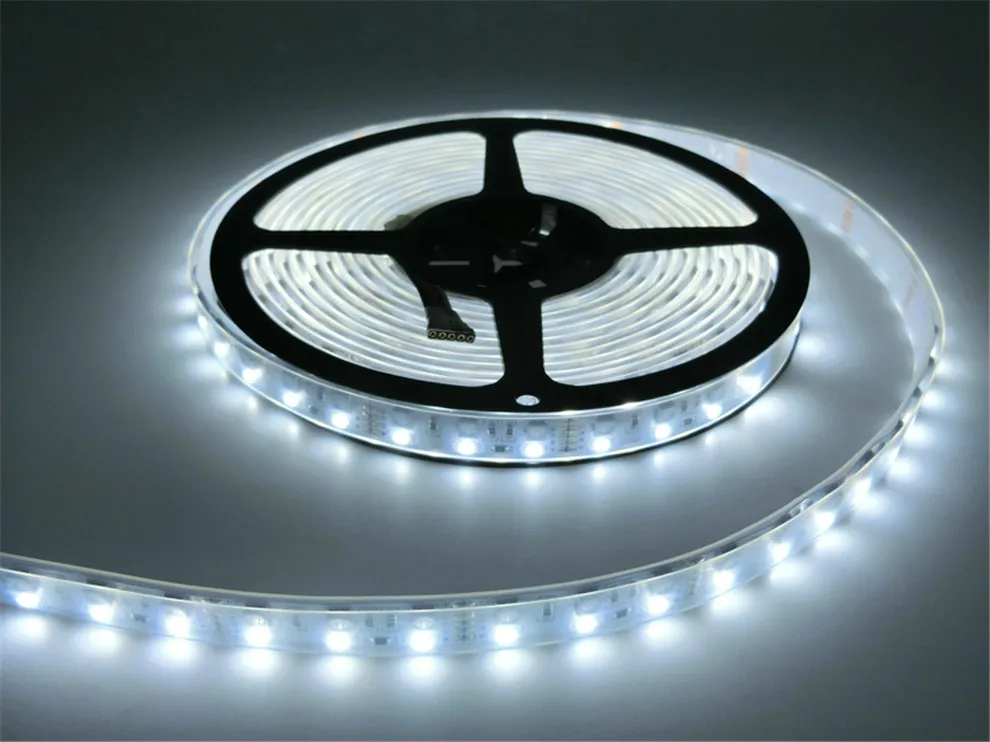 Двухрядная Светодиодная лента RGBW 5050 RGB+ 2835 белый/теплый белый DC12V 120 светодиодный/м 5 м/лот