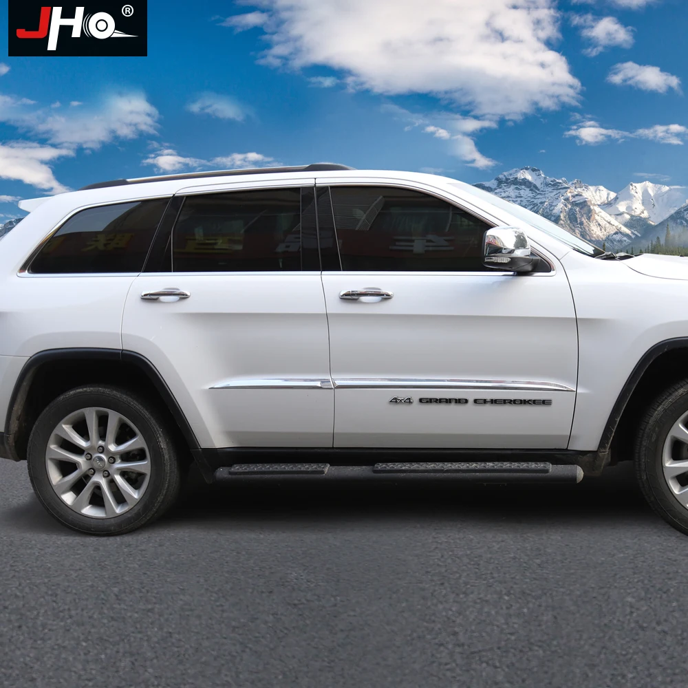 JHO ABS Хромированная накладка на боковую дверь кузова автомобиля для 2014 2018 Jeep Grand