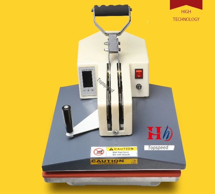 Новая модель 2021 г. термопресс для поворотной футболки с высоким давлением 38x38 см