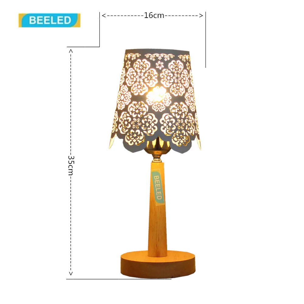 Настольные лампы для спальни ночник Белый Абажур Настольная лампа гостиной