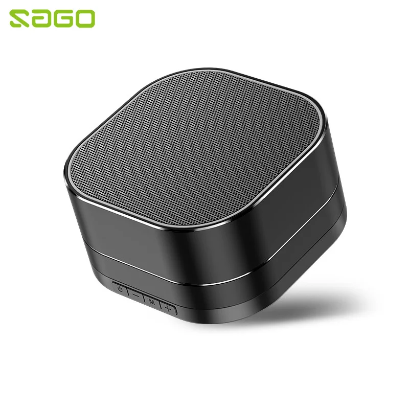 Sago металлический беспроводной Bluetooth динамик портативный мини размер сильный бас