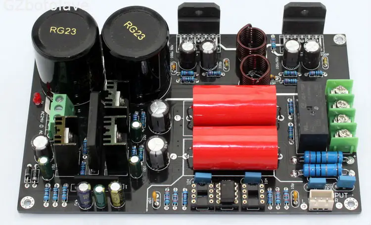 

Free ship LM3886 amplifier board stereo 2.0 channel hifi amplifier 68W*68W CG version LM3886 power amplifier board