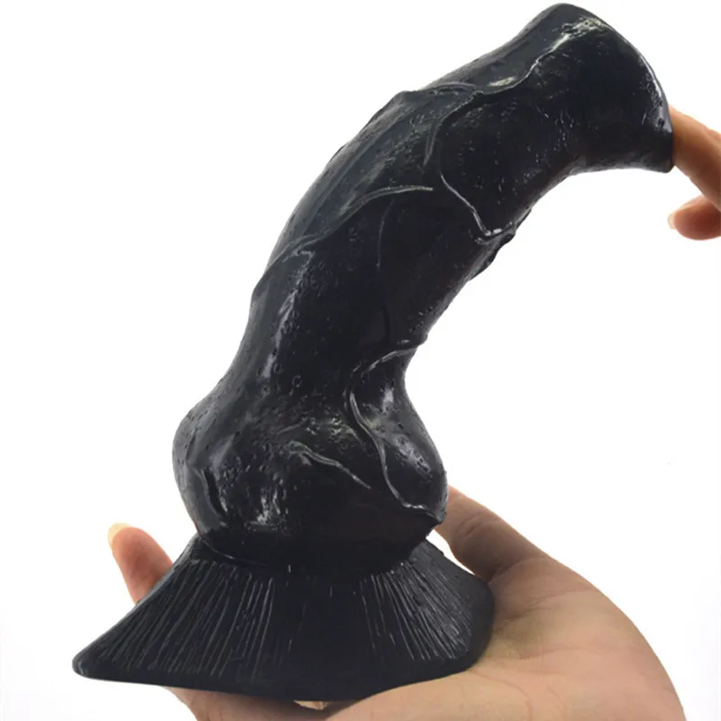 18 5 см огромный фаллоимитатор волк собака искусственный пенис животное черное