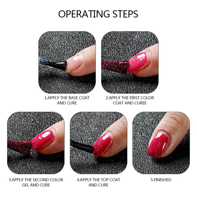 

T-TIAO CLUB 8ml Color Gel Polish Holographic Colorful Glitter Sequins UV Soak Off Long Lasting Gel Polish Nail Art Varnish