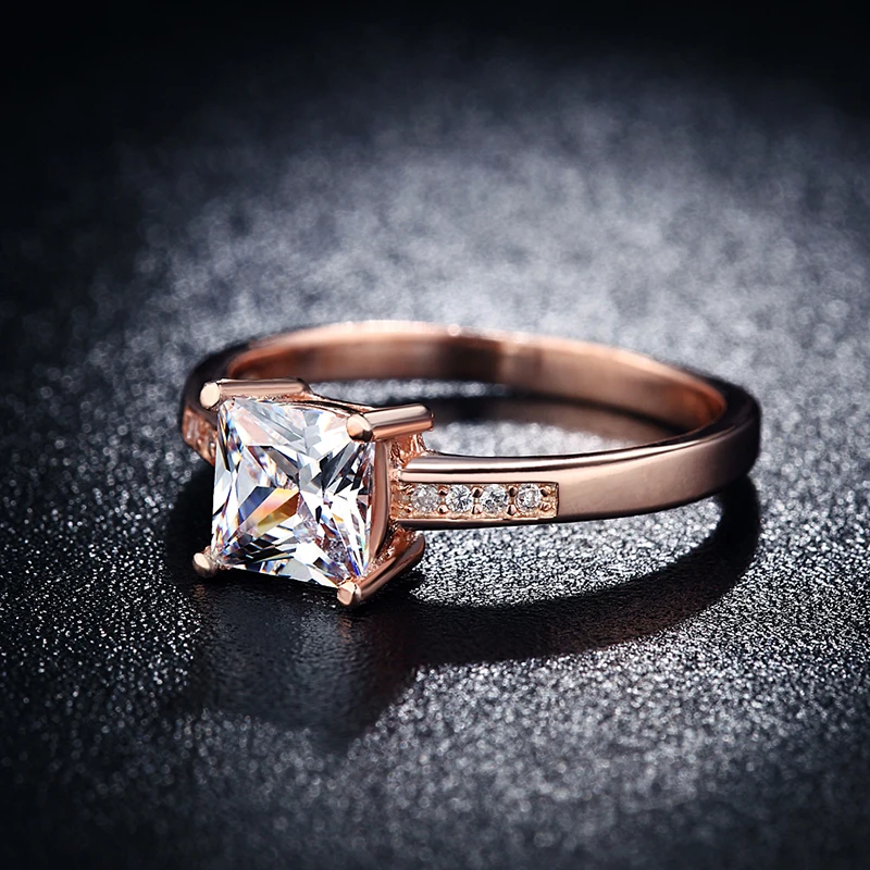 Бесплатная доставка розовый цвет золотистый украшения для женщин циркония