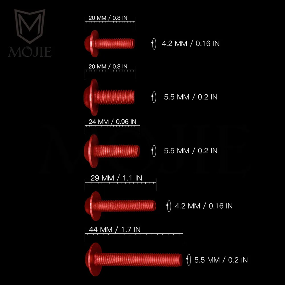 Мотоцикл Алюминиевый обтекатель комплект Spire скоростной крепеж зажимы винт