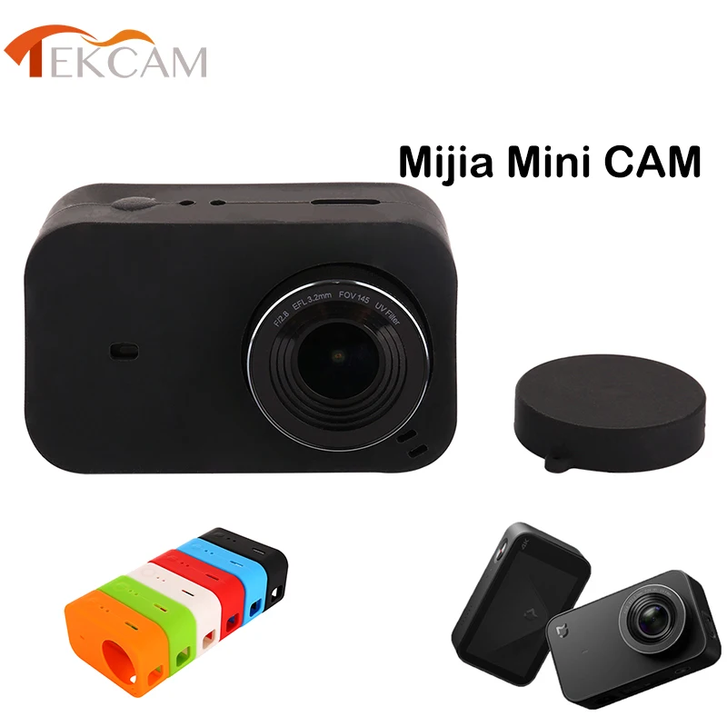 Tekcam защитный силиконовый чехол с крышкой объектива для xiaomi Mijia Аксессуары мини