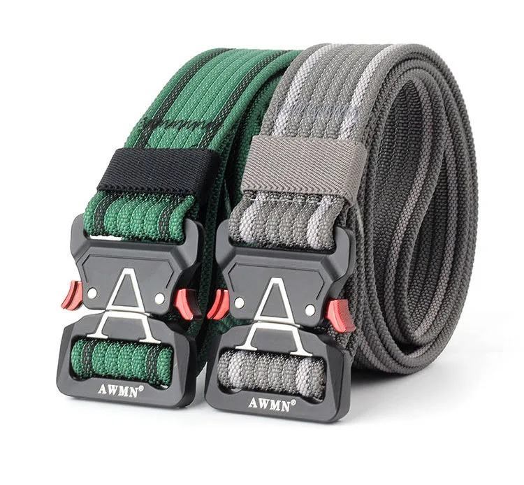 Army Military Tactical Belt New Outdoor 125cm Cobra Alloy Buckle Nylon Casual Combat Belt Men Women Training Belt AE103