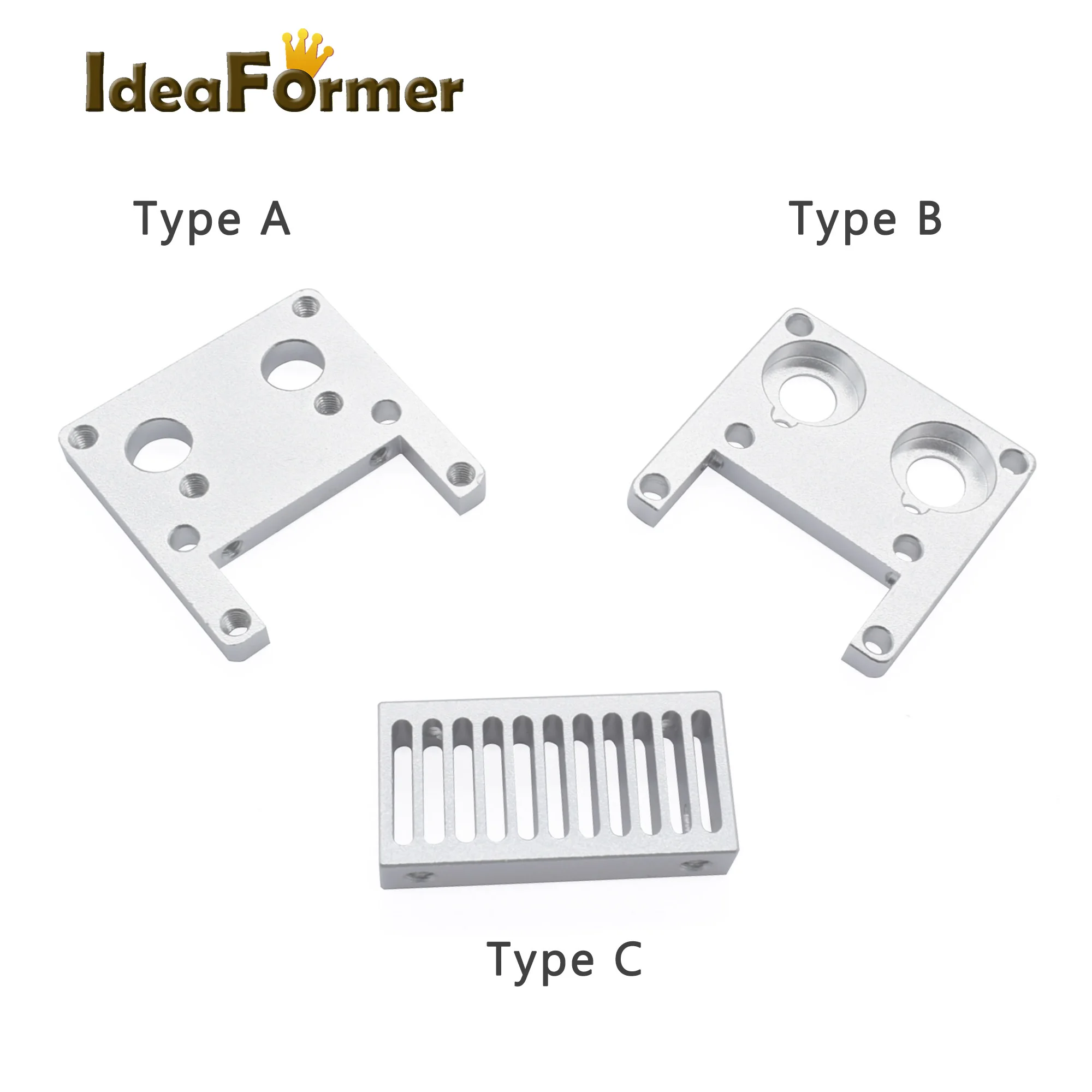 

IdeaFormer 3D Printer Accessories UM2 Ultimaker2 Extruder Hotend Sets Heat Sink Aluminum Alloy Block Parts