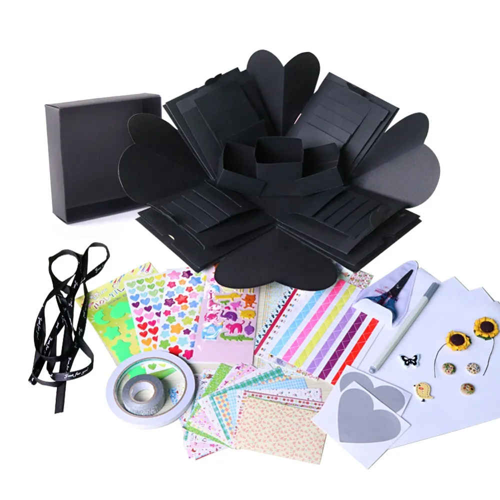 OurWarm DIY сюрприз любовь взрыв коробка подарок взрыв для юбилея скрапбук DIY Фотоальбом подарок на день рождения 15x15x15 см