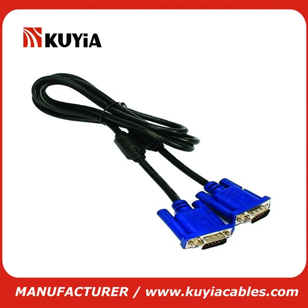 KUYiA 5FT 1 4 м SVGA VGA кабель HDB15 15 штыревой удлинитель для ПК HDTV монитор | Электроника