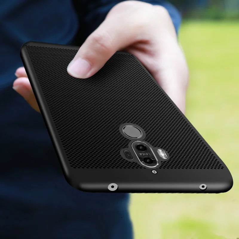 MAKAVO для Huawei Mate 9 чехол 360 матовая кожа Fundas корпус из твердого пластика тонкий полый