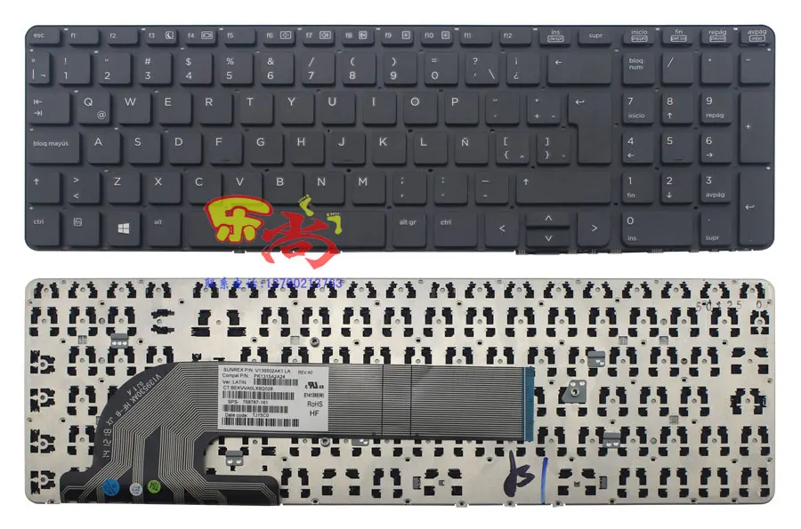 Клавиатура для HP ProBook 470 G0 G1 G2 475 650 655 US/UK/русский/испанский/французский/Латинский