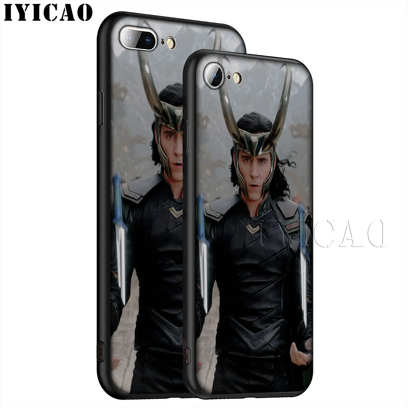 IYICAO Thor Marvel Loki Soft Silicone Phone Case for iPhone XR X XS 11 Pro Max 6 6S 7 8 Plus 5 5S SE TPU Black Cover |