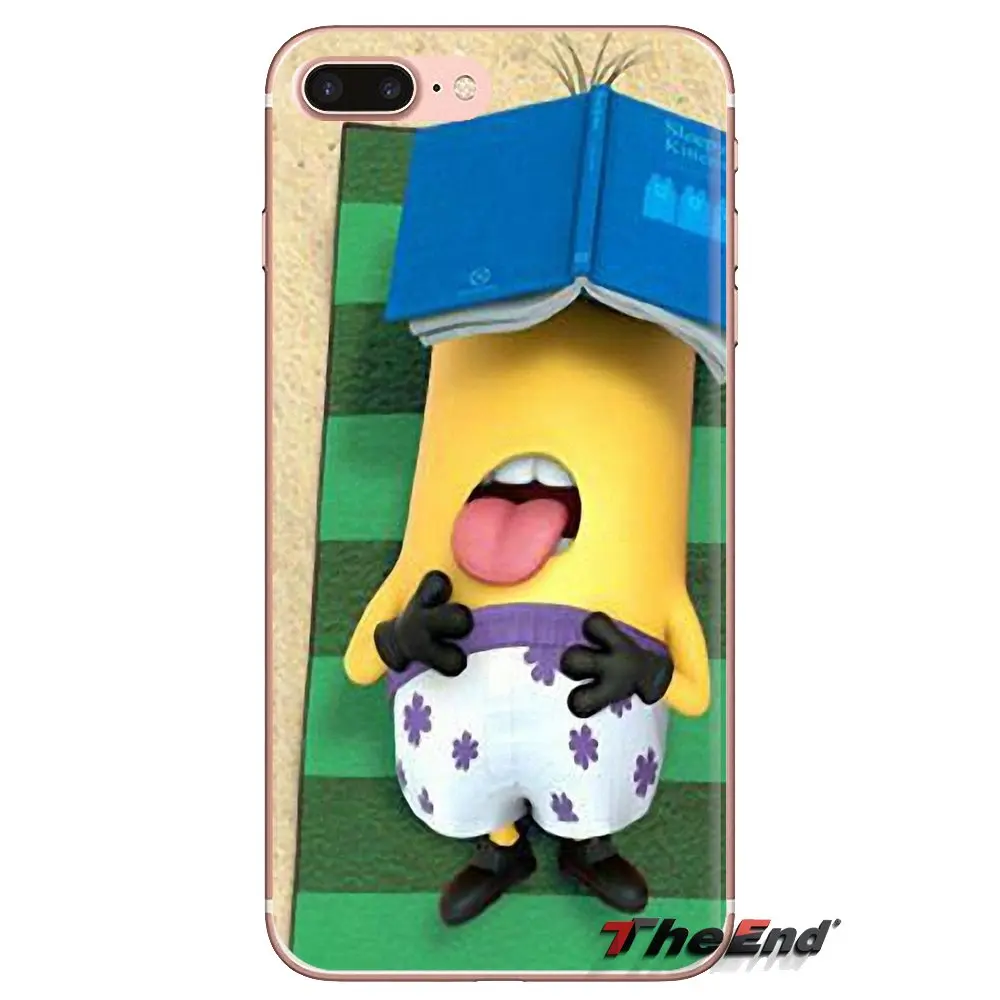 For Xiaomi Redmi 4A S2 Note 3 3S 4 4X 5 Plus 6 7 6A Pro Pocophone F1 Cartoon Despicable Me Yellow Minions Transparent TPU Covers |